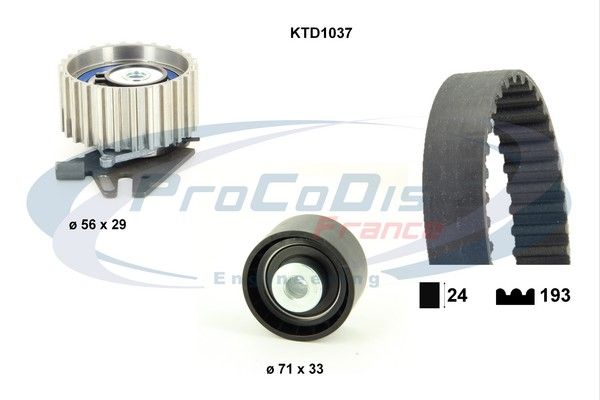 PROCODIS FRANCE Hammasrihma komplekt KTD1037